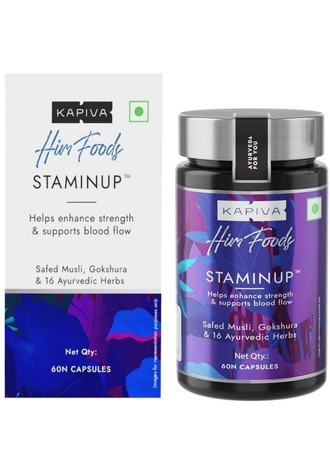 Kapiva Staminup Capsules - Modern Ayurvedic Solution Containing 17 Herbs | 4 Bhasmas (60 Capsules)