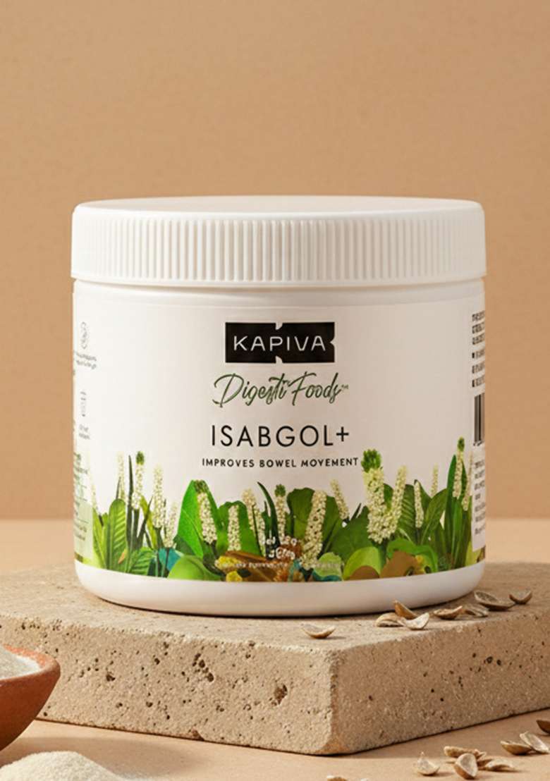 Kapiva Isabgol+ 200Gm | Isabgol Powder Boosts Digestion Natural Constipation Relief Rich Source Of Dietary Fiber Supplement Psyllium Husk - Indya