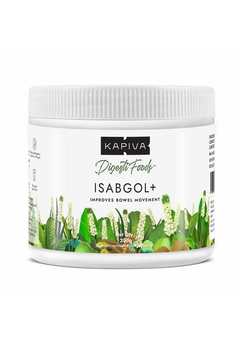 Kapiva Isabgol+ 200Gm | Isabgol Powder Boosts Digestion Natural Constipation Relief Rich Source Of Dietary Fiber Supplement Psyllium Husk