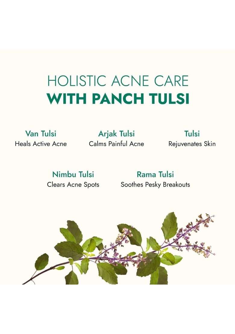 Kapiva Tulsi Anti-Acne Serum 30 Ml | For Acne & Marks Made Safe Certified,100% Ayurvedic With Herbal Actives - Indya