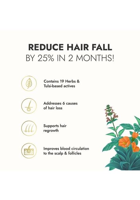 Kapiva Tulsi Anti-Hair Fall Oil (200 Ml) | Visible Results In 2 Months + Kumkumadi Glow Face (30 100% Ayurvedic For Dull Skin, Dark Spots & Pigmentation