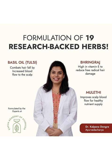 Kapiva Tulsi Anti-Hair Fall Oil (200 Ml) | Visible Results In 2 Months + Kumkumadi Glow Face (30 100% Ayurvedic For Dull Skin, Dark Spots & Pigmentation