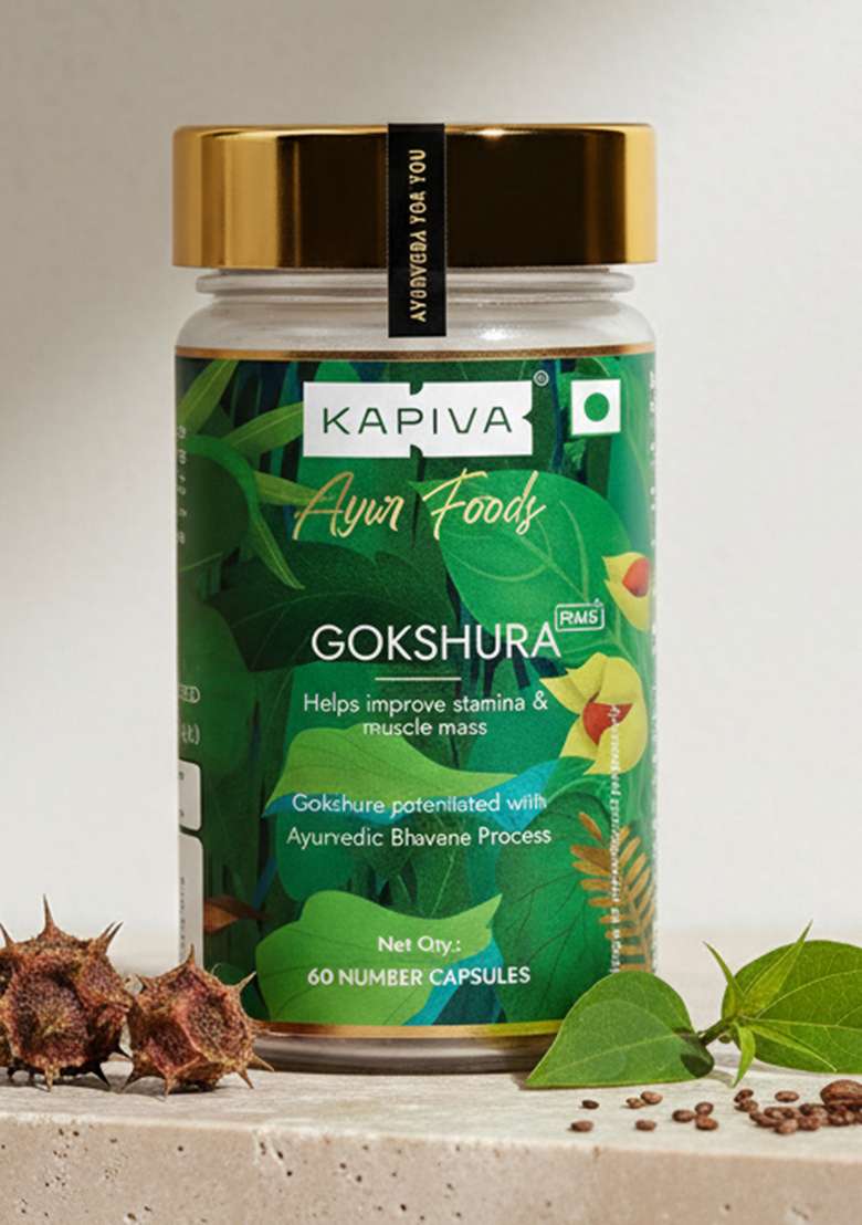 Kapiva Gokshura Capsules | Natural Source For Energy, Performance, Stamina & Muscle Growth Men