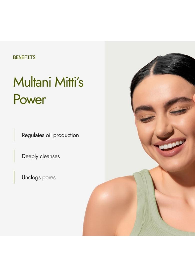 Kapiva Multani Mitti With Kesar For Face | Natural Fuller’S Earth Pack Glowing Skin| Enhanced Saffron