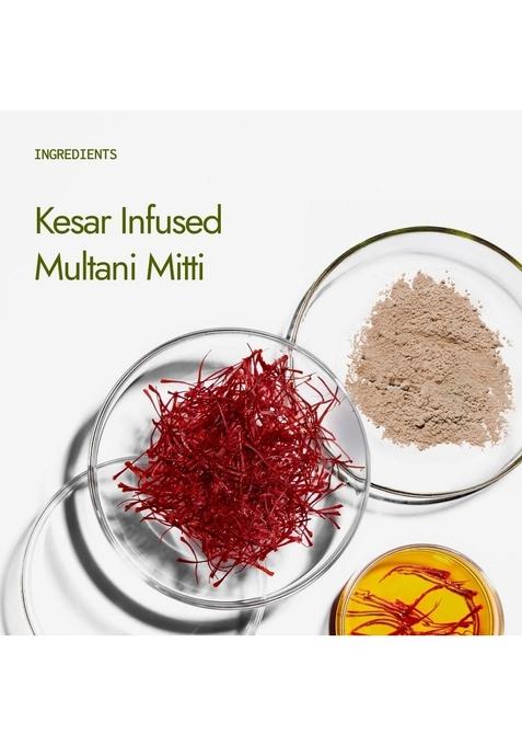 Kapiva Multani Mitti With Kesar For Face | Natural Fuller’S Earth Pack Glowing Skin| Enhanced Saffron