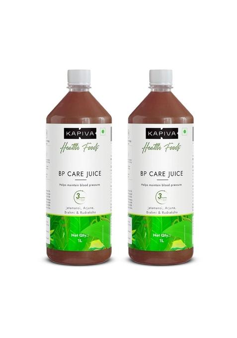 Kapiva Bp Care Juice - 100% Ayurvedic For Controlling Blood Pressure & Cholesterol Level | Arjuna, Shankhpushpi 8 Other Herbs Pack Of 2