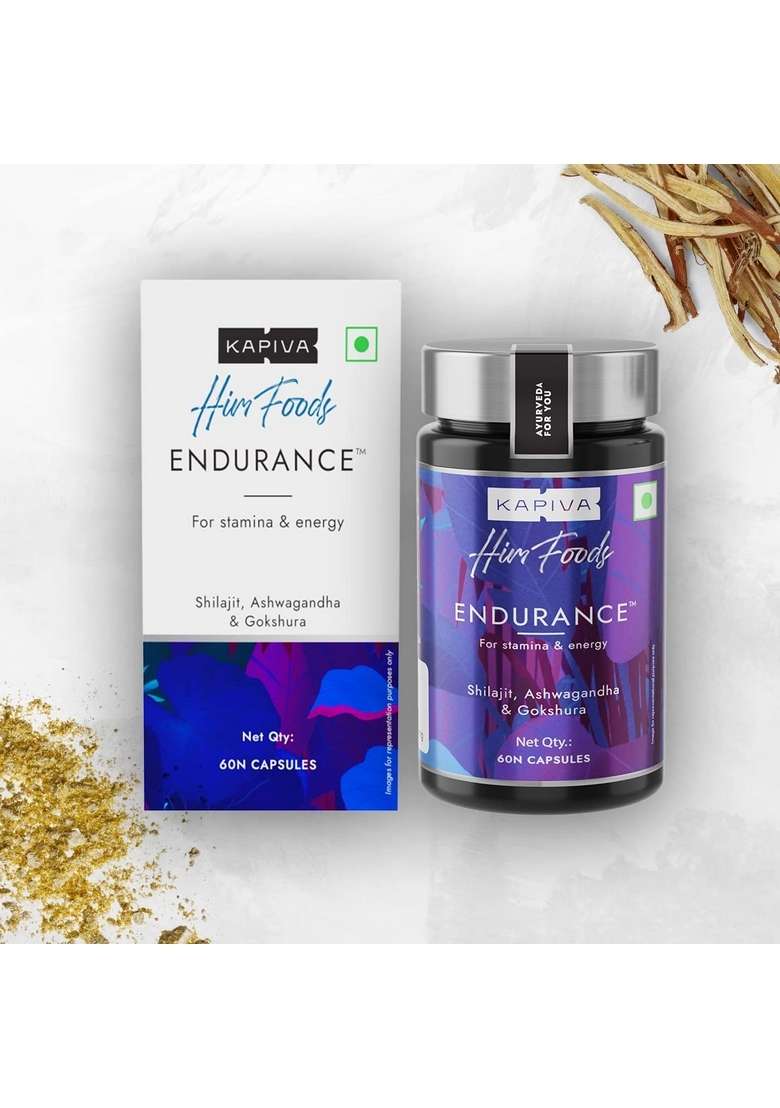 Kapiva Endurance Capsules - Research-Backed Blend Of 14 Herbs & 7 Bhasmas Like Ashwagandha, Shilajit Gokshura To Unlock Peak Performance Pack 2 - Indya