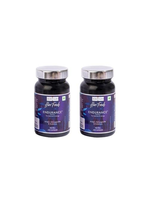 Kapiva Endurance Capsules - Research-Backed Blend Of 14 Herbs & 7 Bhasmas Like Ashwagandha, Shilajit Gokshura To Unlock Peak Performance Pack 2