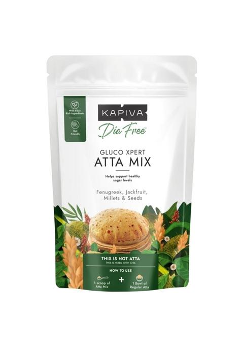 Kapiva Dia Free Atta Mix, 150G | Makes Sugar-Friendly Methi, Barley, Chia Seeds, Jackfruit & 5 More