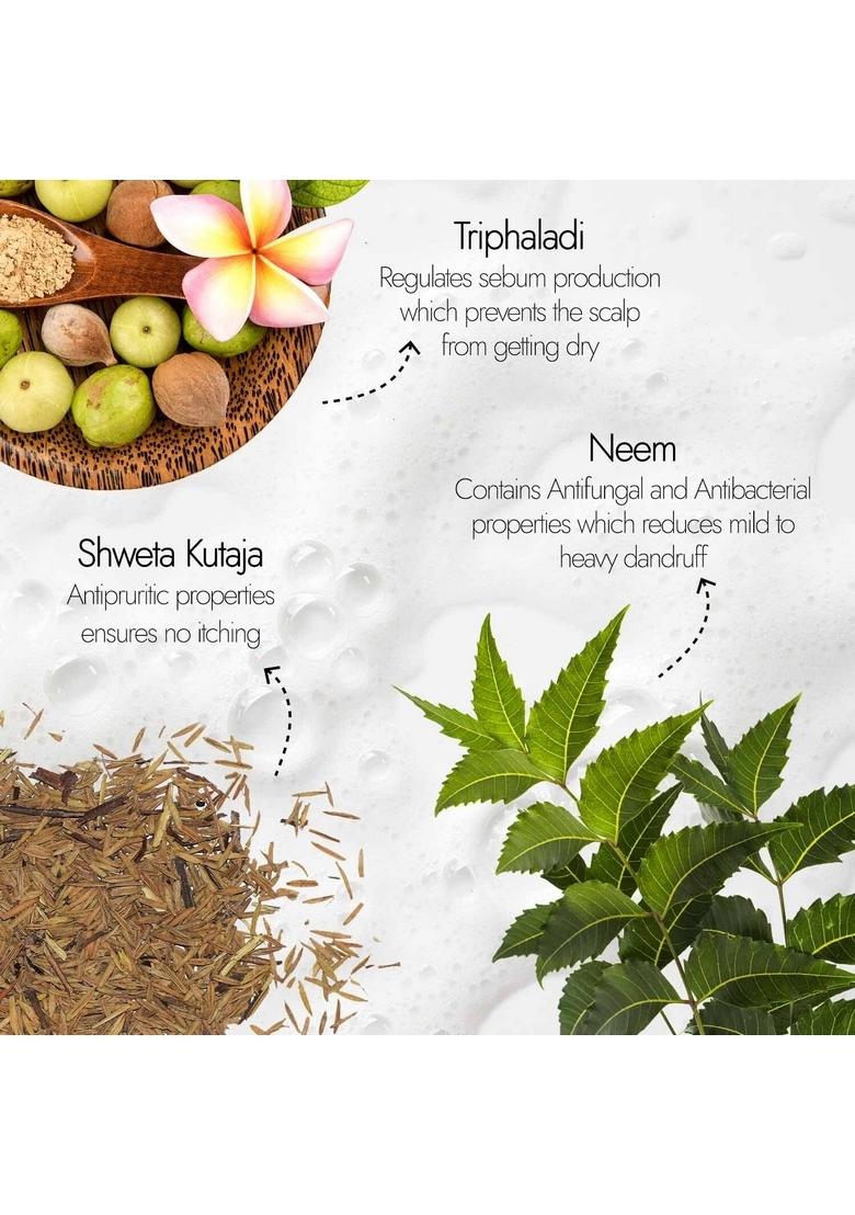 Kapiva Dandruff Control Neem Triphaladi Shampoo | Helps To Reduce Mild Heavy In 1 Month