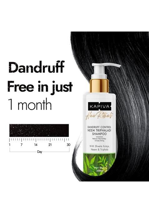 Kapiva Dandruff Control Neem Triphaladi Shampoo | Helps To Reduce Mild Heavy In 1 Month