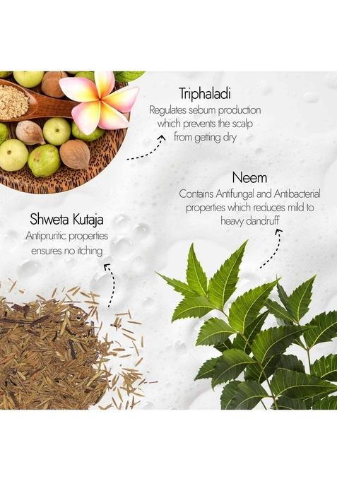 Kapiva Dandruff Control Neem Triphaladi Shampoo | Helps To Reduce Mild Heavy In 1 Month