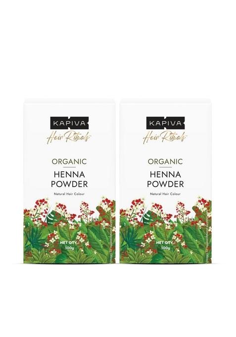Kapiva Hair Rituals Organic Henna Powder 100G (Pack Of 2)