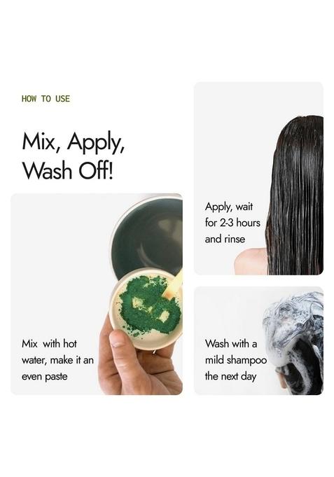 Kapiva Indigo Powder For Black Hair 100G (Pack Of 2) | 100% Natural & Organic Ayurvedic Colorant Black/Brown Chemical-Free Herbal Coloring