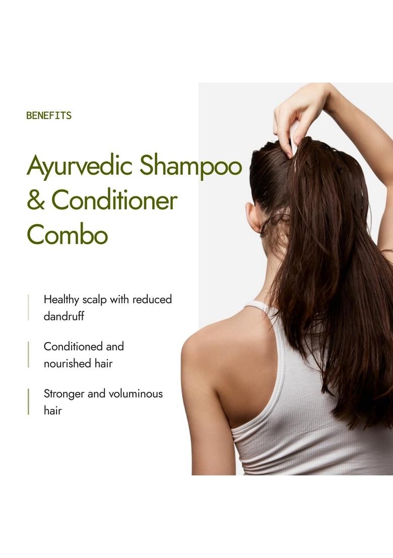 Kapiva Amla + Reetha Shikakai | 100% Ayurvedic Hair Cleanser & Conditioner For Strong, Smooth Shiny Natural Fall Control Scalp Cleanse Certified Organic Chemical-Free