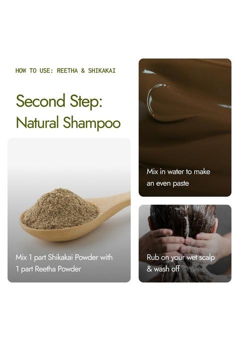 Kapiva Amla + Reetha Shikakai | 100% Ayurvedic Hair Cleanser & Conditioner For Strong, Smooth Shiny Natural Fall Control Scalp Cleanse Certified Organic Chemical-Free