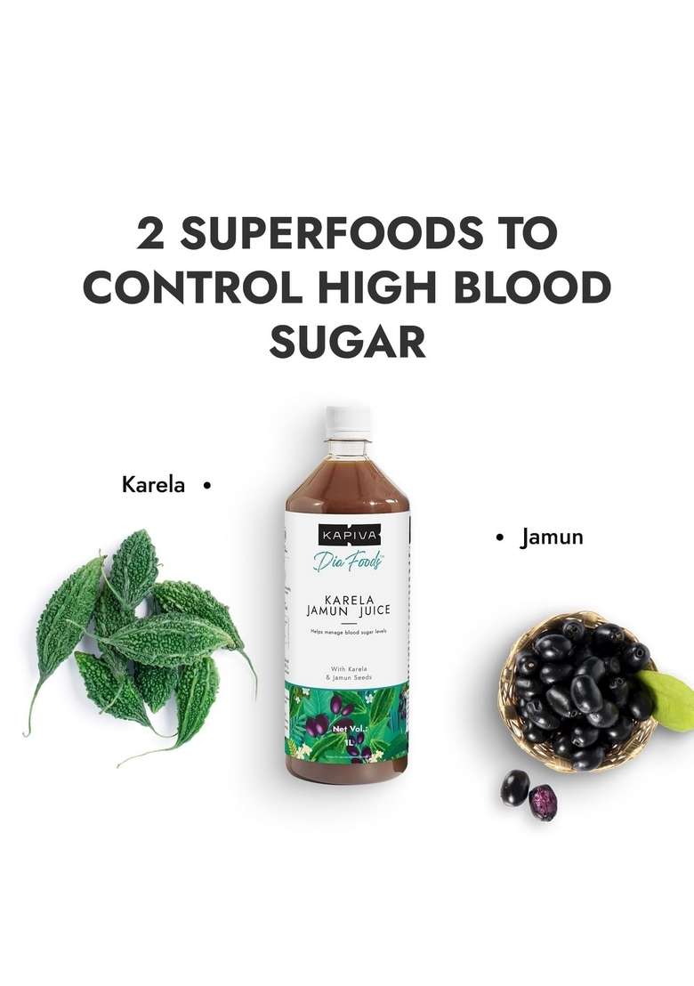 Kapiva Karela Jamun Juice + Amla | Power Combo For Blood Sugar Control And General Wellness (1L+1L) - Indya