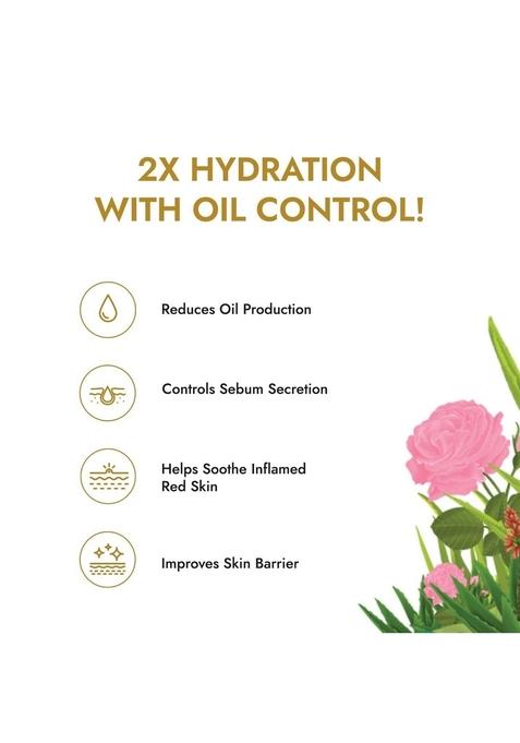 Kapiva Skin Rituals Aloe Rose Gel 200 Gms | Soothing Aloevera For Face| Glow And Hydration Clinically Tested Actives