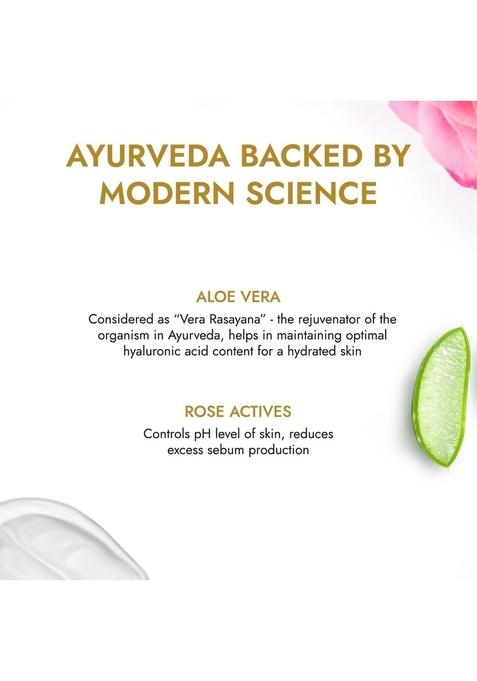 Kapiva Skin Rituals Aloe Rose Gel 200 Gms | Soothing Aloevera For Face| Glow And Hydration Clinically Tested Actives