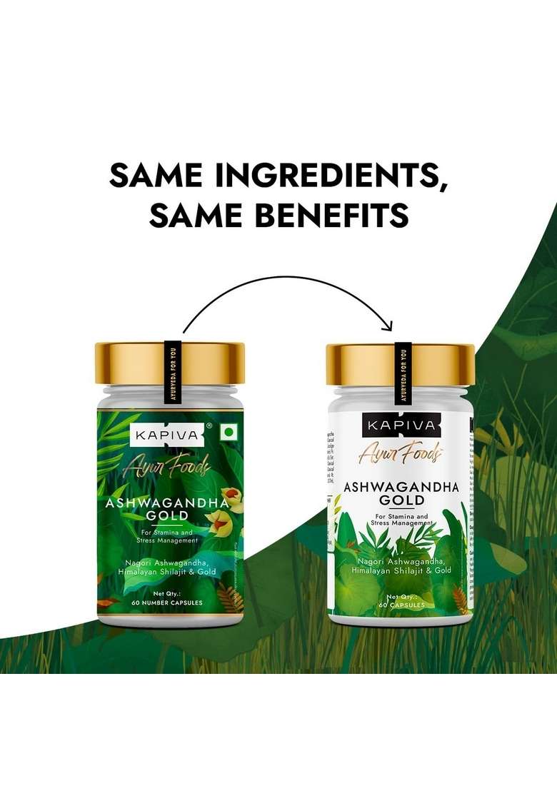 Kapiva Himalayan Shilajit + Ashwagandha Gold|Boost Stamina&De-Stress|Natural&Ayurvedic,Tablet - Indya
