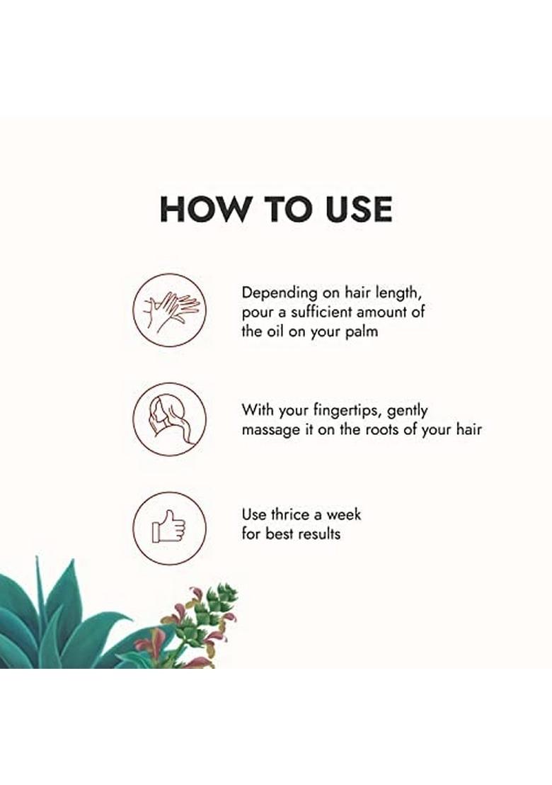 Kapiva Tulsi Anti-Hair Fall Oil For Unisex Adult (200 Ml) Visible Results In 2 Months 100% Ayurvedic With Tulsi-Based Actives