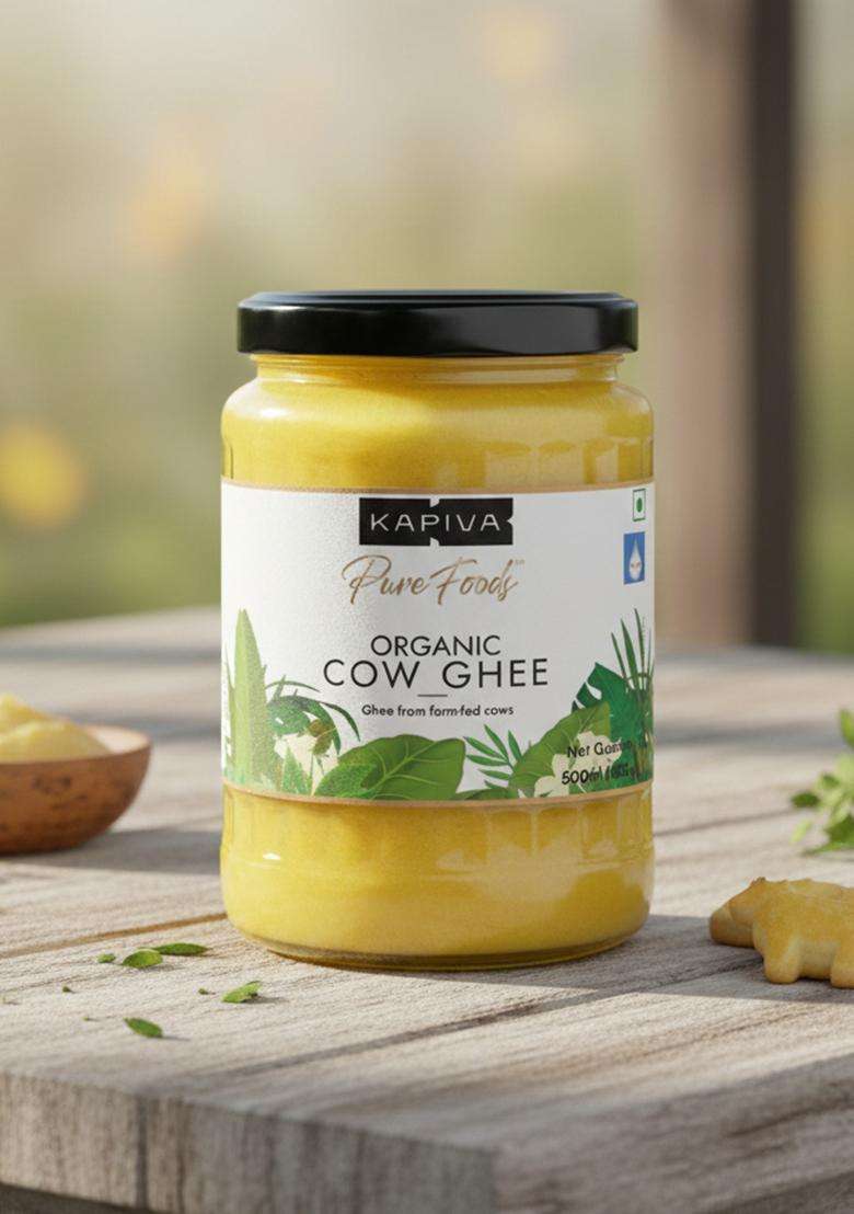 Kapiva 100% Organic Ghee - Good Fats For Healthy Heart Keto Diet Friendly, 500 Ml - Indya