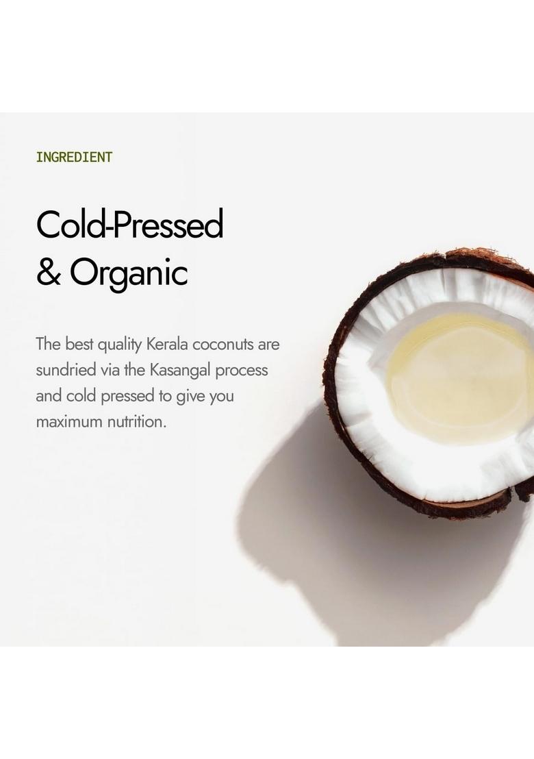 Kapiva Virgin Cold-Pressed Coconut Oil 500Ml | 100% Pure, Unrefined, Organic & Edible For Cooking, Skin Baby Care, Pulling Hair Keto Friendly