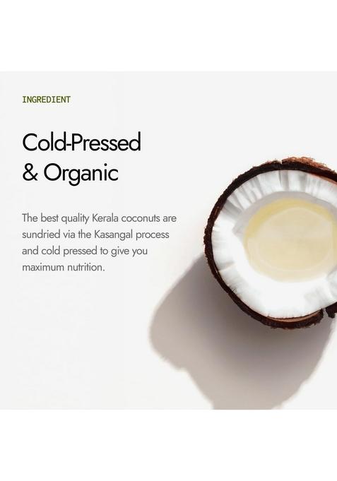 Kapiva Virgin Cold-Pressed Coconut Oil 500Ml | 100% Pure, Unrefined, Organic & Edible For Cooking, Skin Baby Care, Pulling Hair Keto Friendly