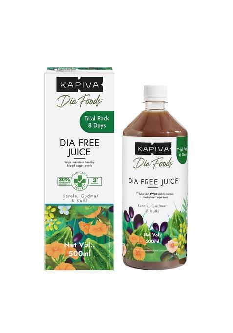 Kapiva Dia Free Juice 500Ml - Controls Blood Sugar Levels, Lowers Bad Cholestrol