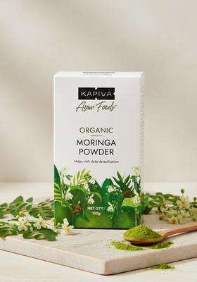 Kapiva Certified Organic Moringa Powder 100G – Pure Leaf | Rich In Nutrients Natural Energy Booster & Immunity Support