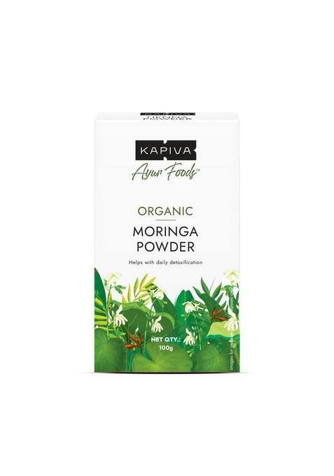 Kapiva Certified Organic Moringa Powder 100G – Pure Leaf | Rich In Nutrients Natural Energy Booster & Immunity Support