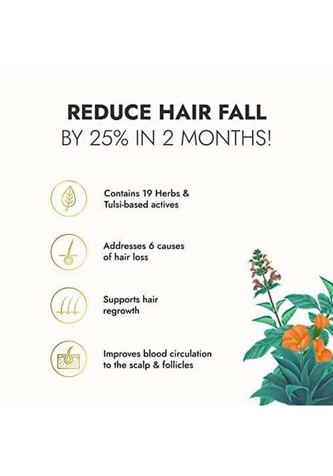 Kapiva Tulsi Anti-Hair Fall Oil (200 Ml) | Visible Results In 2 Months 100% Ayurvedic With Tulsi-Based Actives