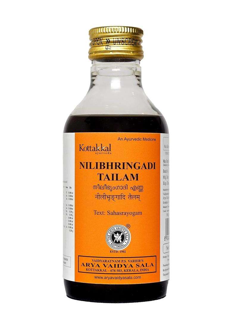 Kottakkal Ayurveda Nilibhringadi Tailam 200 ml | Authentic Traditional Formula - Indya