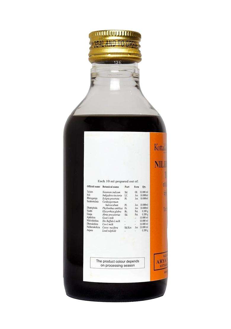 Kottakkal Ayurveda Nilibhringadi Tailam 200 ml | Authentic Traditional Formula - Indya