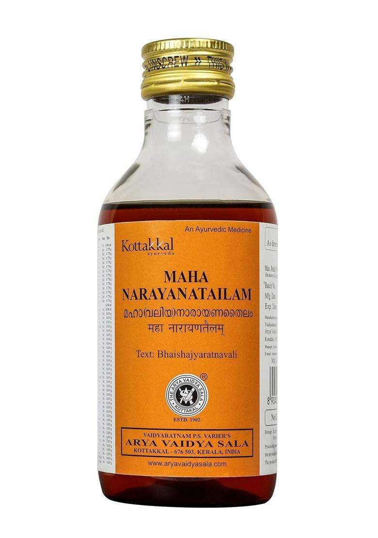 Kottakkal Ayurveda Maha Narayana Tailam 200 ml | Authentic Traditional Formula | 200 ml, Useful For Joints & Bone. - Indya