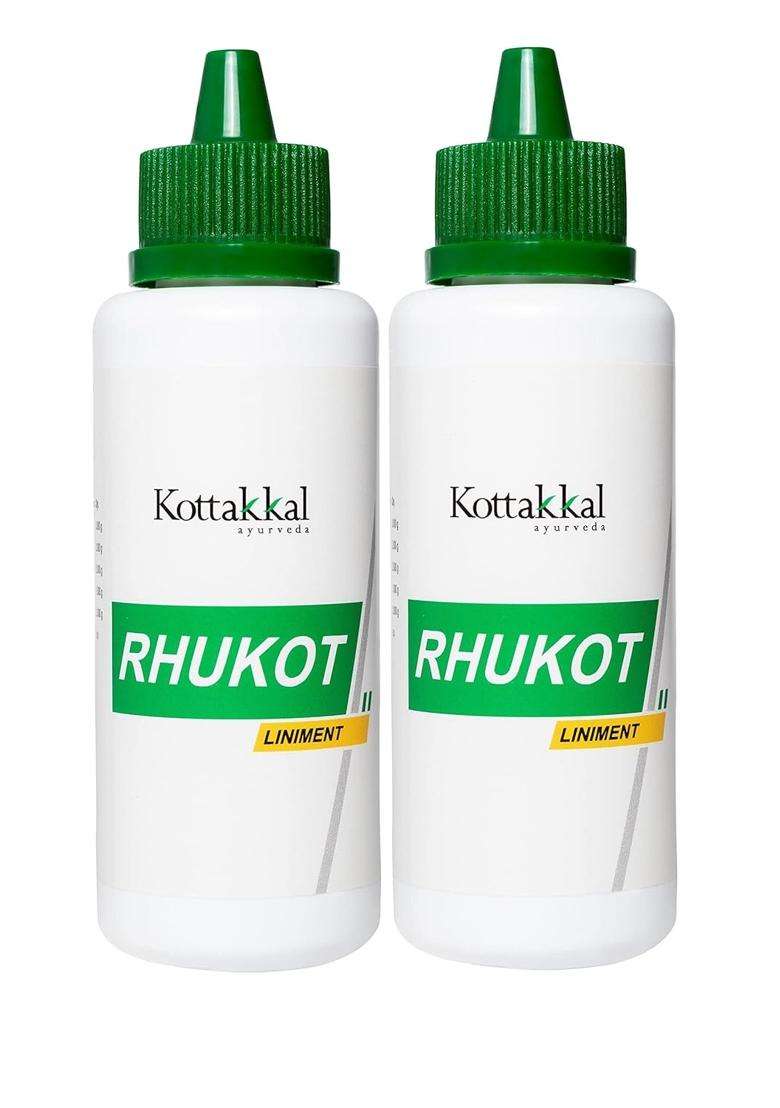 Kottakkal Ayurveda Rhukot Liniment 100 ml (Pack of 2) | Authentic Traditional Formula - Indya