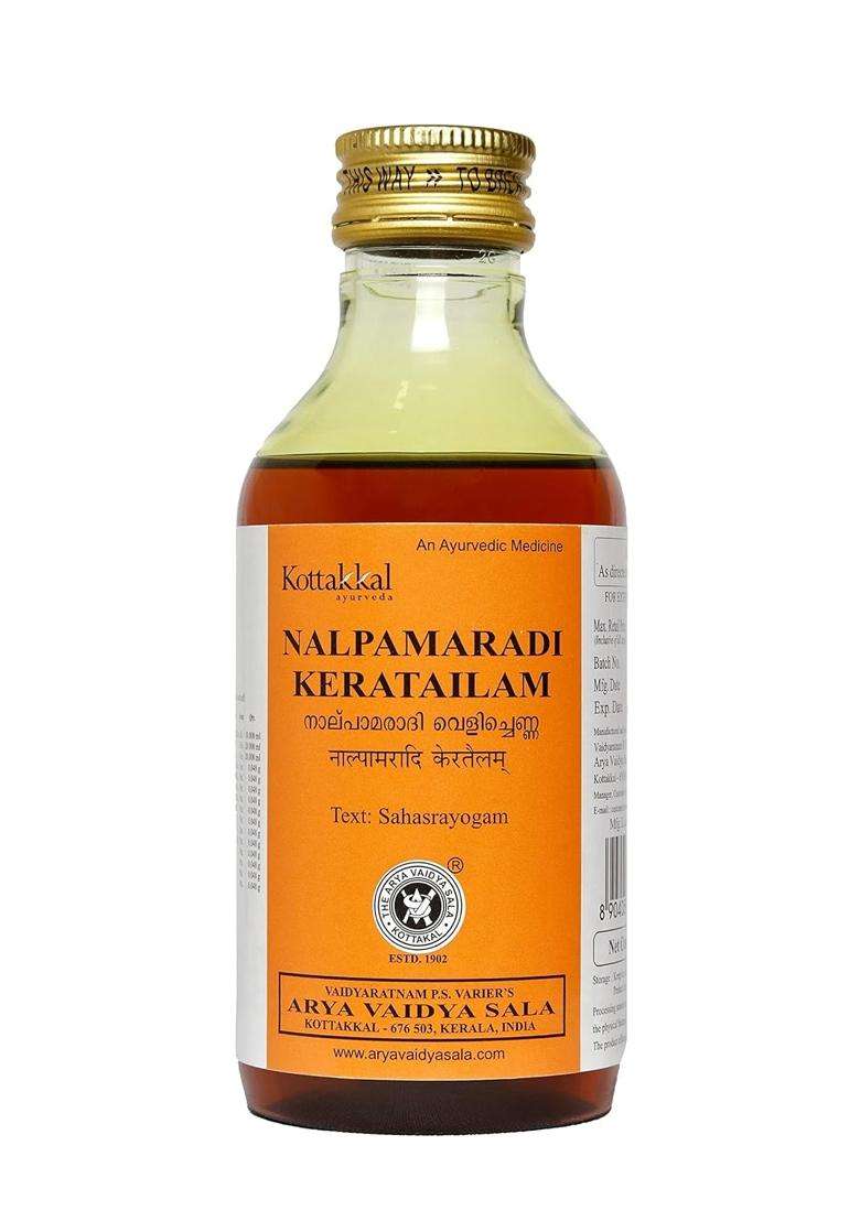 Kottakkal Ayurveda Nalpamaradi Keratailam 200 ml | Authentic Traditional Formula | 200 ml, Enriched With Herbal Ingredients For Skin. - Indya