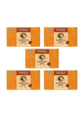 Kottakkal Ayurveda Skin Protection Soap 75 g (Pack of 5) | Authentic Traditional Formula | 75 g, With Natural Ingredients