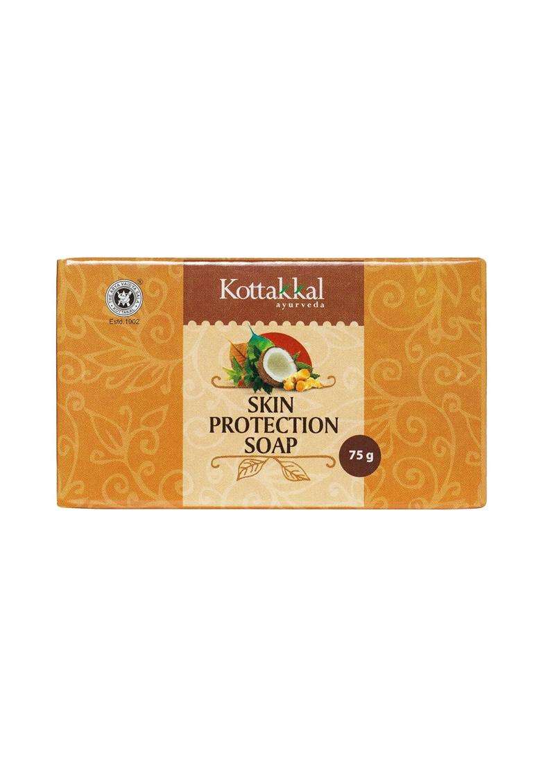 Kottakkal Ayurveda Skin Protection Soap 75 g (Pack of 5) | Authentic Traditional Formula | 75 g, With Natural Ingredients - Indya