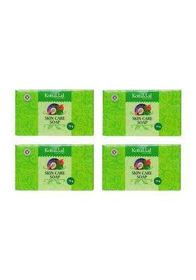Kottakkal Ayurveda Skin Care Soap 75 g Each (Pack of 4) | Authentic Traditional Formula | for All Ages with All Natural Ingredients,Bar