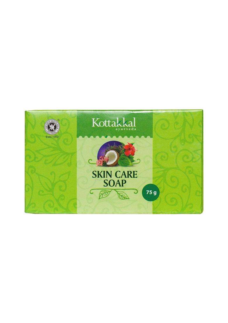 Kottakkal Ayurveda Skin Care Soap 75 g Each (Pack of 4) | Authentic Traditional Formula | for All Ages with All Natural Ingredients,Bar - Indya