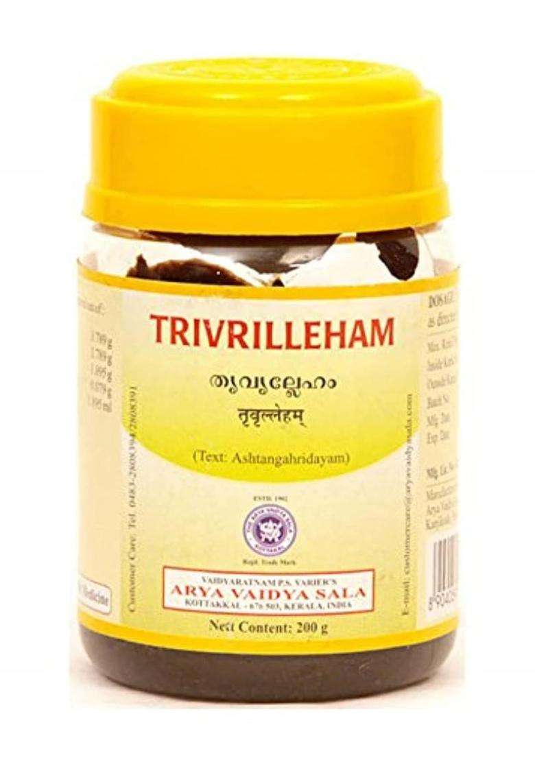 Kottakkal Ayurveda Arya Vaidya Sala Ayurvedic Trivrilleham 200 g | Authentic Traditional Formula - Indya