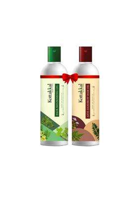 Kottakkal Ayurveda Anti Dandruff Hair Oil & Hair Nourishing Oil 150 ml + 150 ml (Pack of 2) | Authentic Traditional Formula | Paraben & Sulphate Free