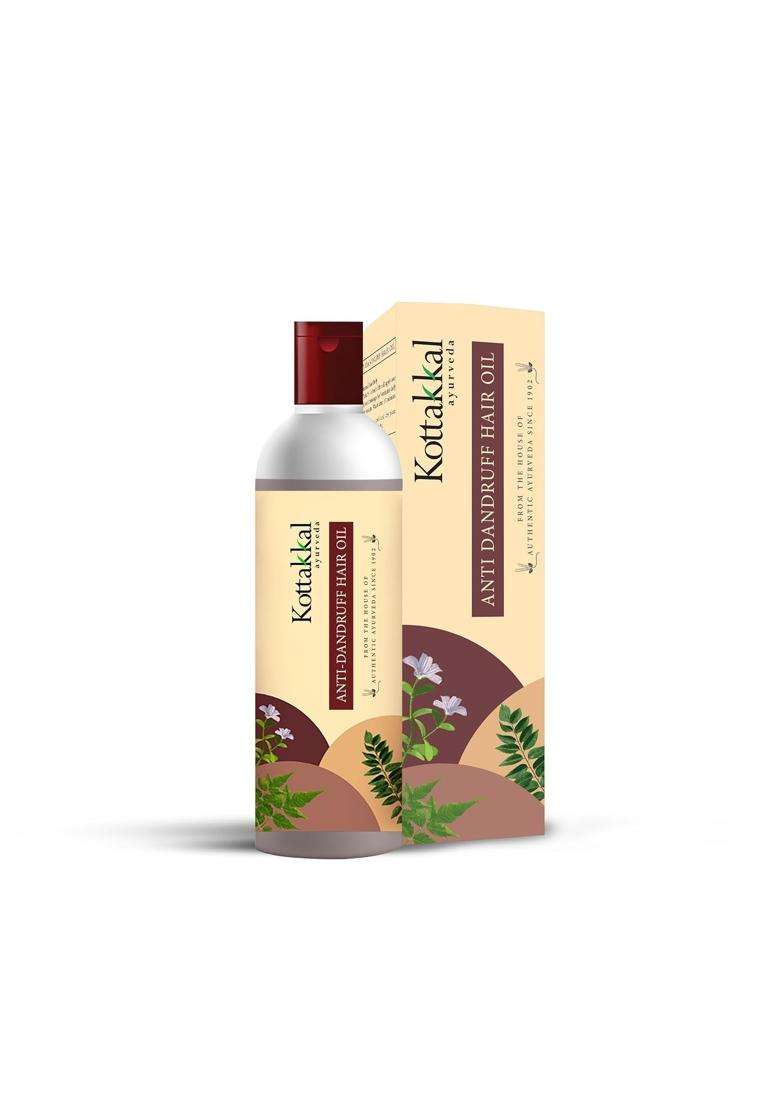 Kottakkal Ayurveda Anti Dandruff Hair Oil & Hair Nourishing Oil 150 ml + 150 ml (Pack of 2) | Authentic Traditional Formula | Paraben & Sulphate Free - Indya