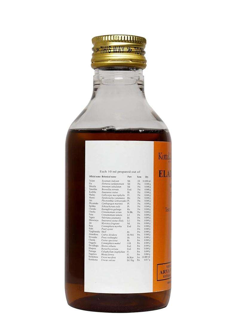 Kottakkal Ayurveda Karpuradi Tailam, Enriched With Goodness of Karpura (200 ml) | Authentic Traditional Formula - Indya