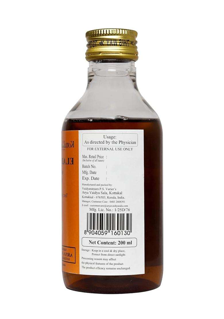 Kottakkal Ayurveda Karpuradi Tailam, Enriched With Goodness of Karpura (200 ml) | Authentic Traditional Formula - Indya