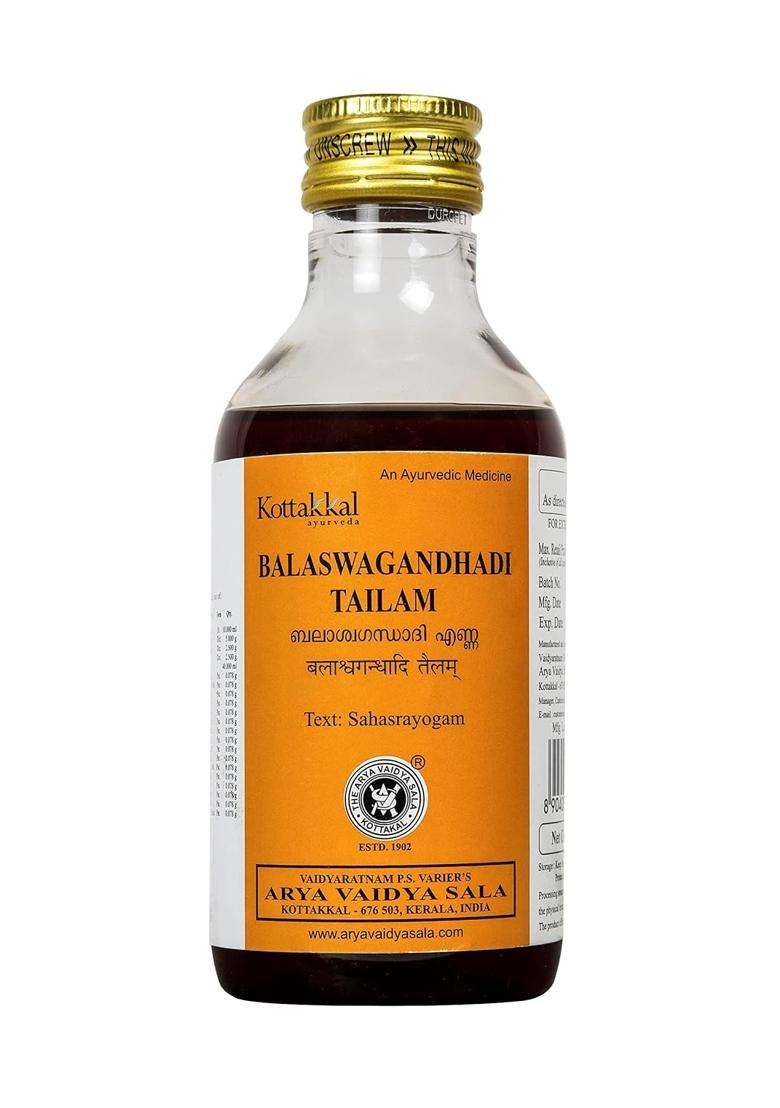 Kottakkal Ayurveda Balaswagandhadi Tailam 200 ml | Authentic Traditional Formula | 200 ml, For Improving Health & Wellness - Indya