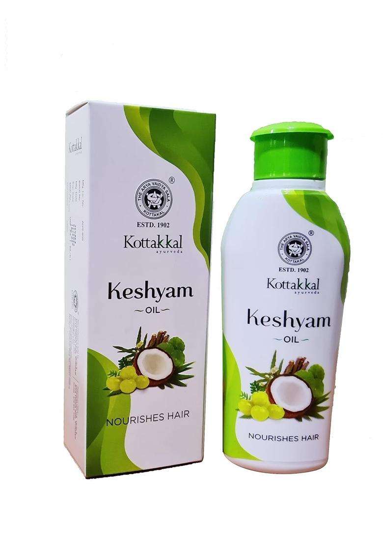 Kottakkal Ayurveda Keshyam Oil 100 ml (Pack of 2) | Authentic Traditional Formula | Ideal Hair Oil For Beautiful Hair, 100% Ayurvedic - Indya