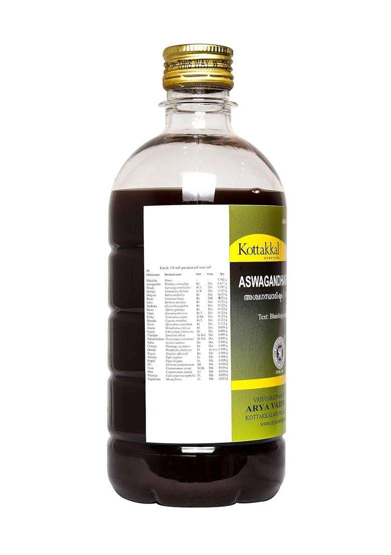 Kottakkal Ayurveda Aswagandharishtam 450 ml | Authentic Traditional Formula | 450 ml, For Health, Strength & Wellness Naturally - Indya