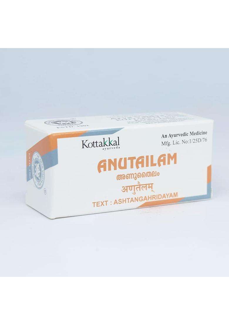 Kottakkal Ayurveda Anu Tailam-10 ml,, Of Arya Vaidya Sala Kottakkal, oil, 3 count, 3 servings (Pack of 3) | Authentic Ayurvedic Formula - Indya